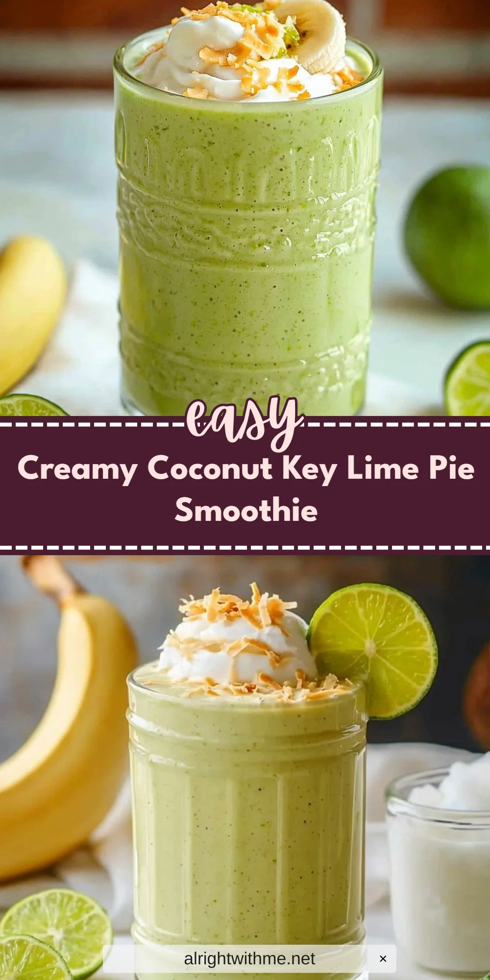 Creamy Coconut Key Lime Pie Smoothie