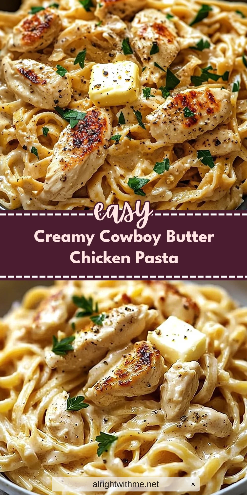 Creamy Cowboy Butter Chicken Pasta