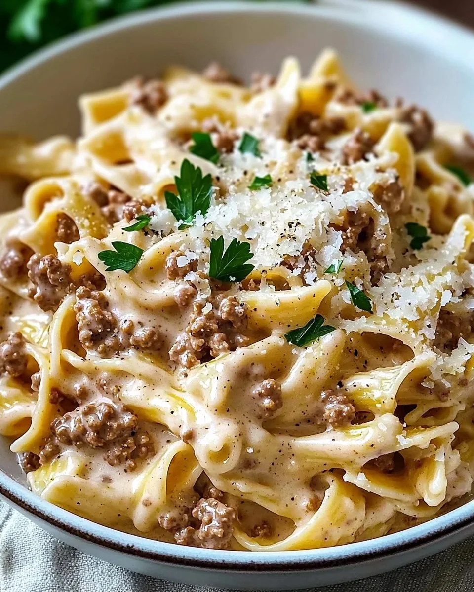 Creamy Ground Beef Pasta