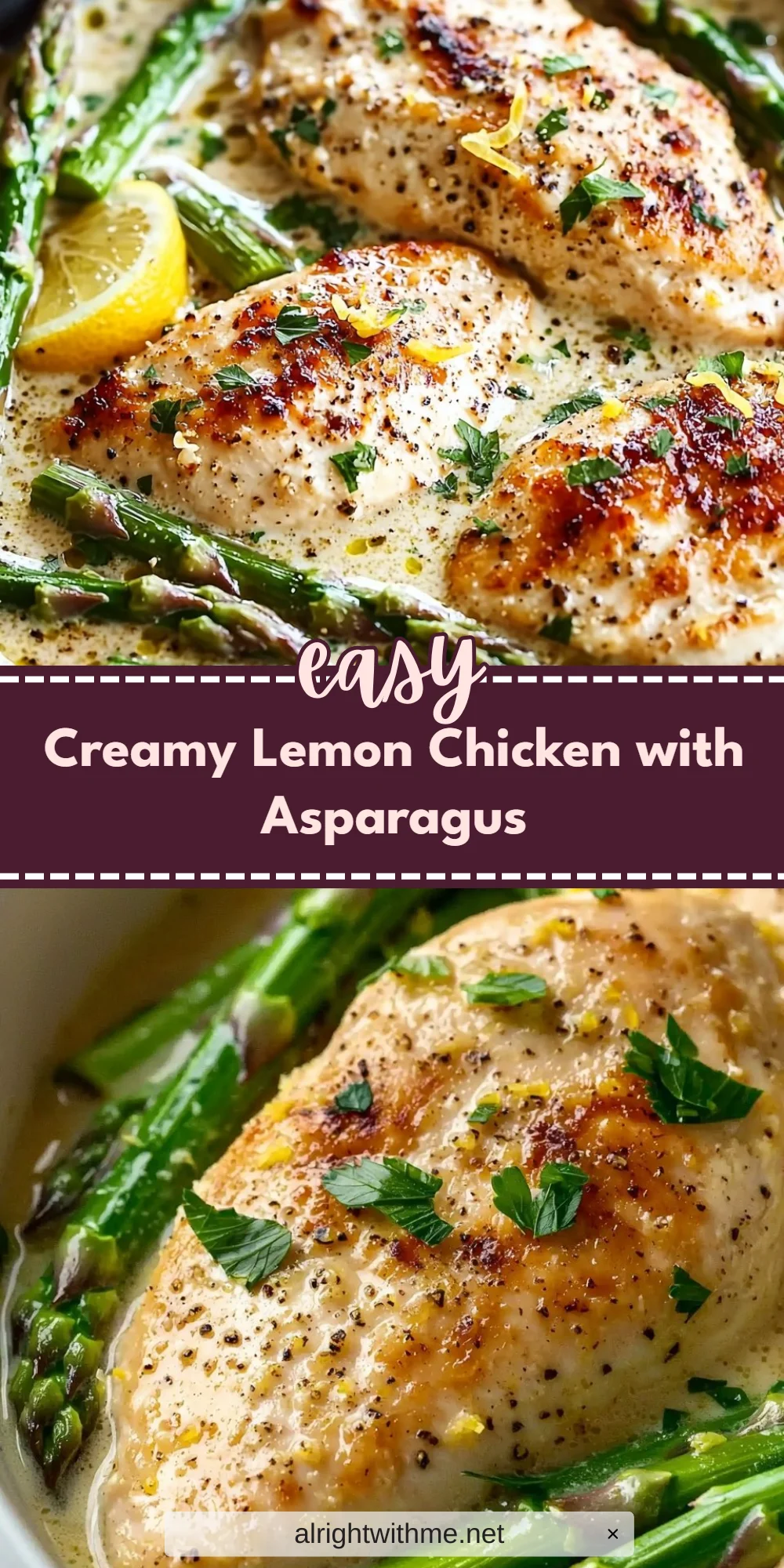 Creamy Lemon Chicken with Asparagus