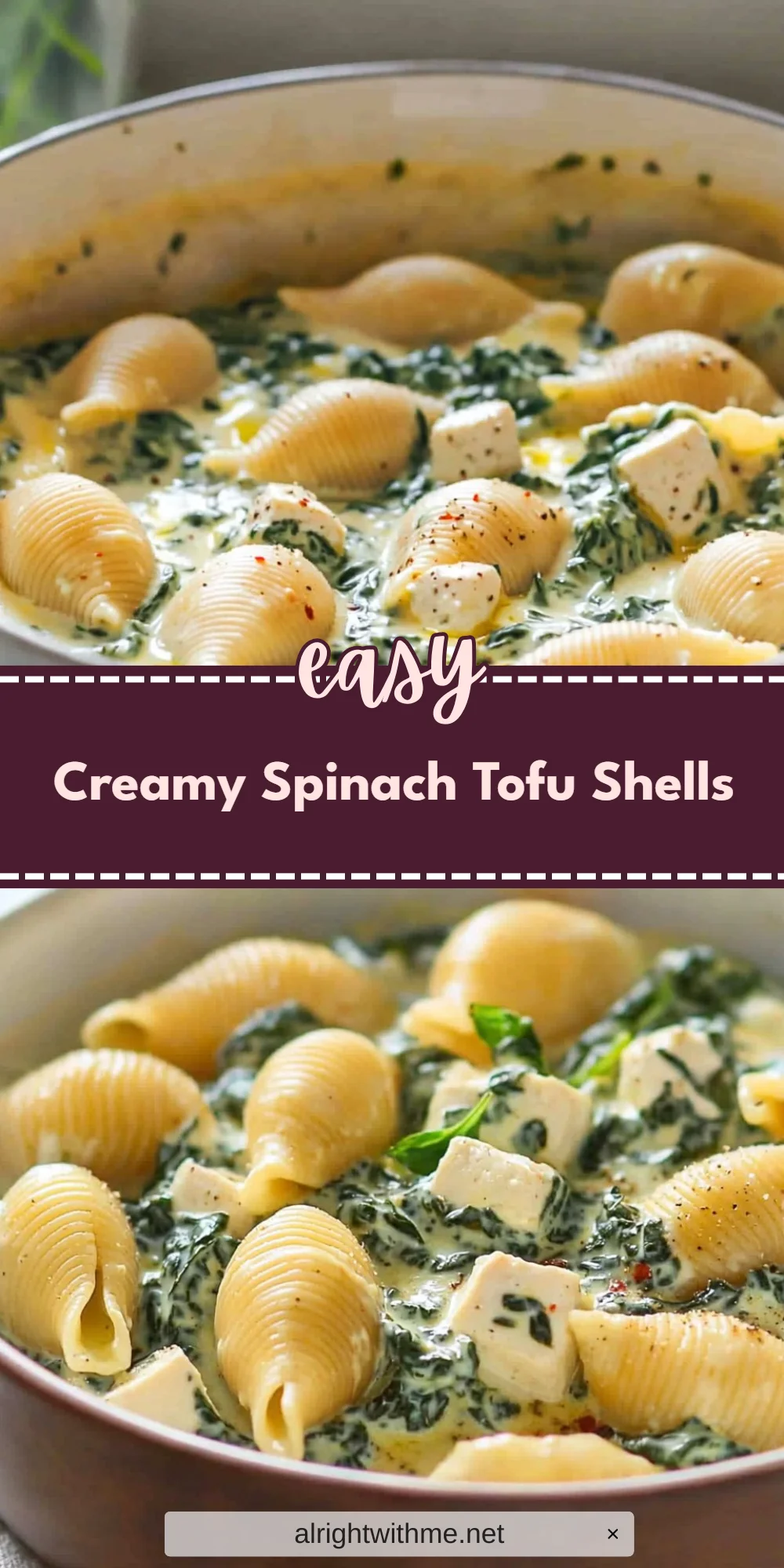 Creamy Spinach Tofu Shells