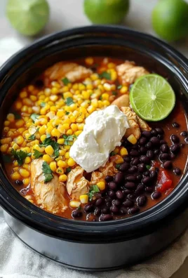 Delicious Crock Pot Fiesta Chicken dish served with toppings