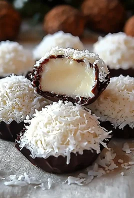 Delicious coconut cream truffles on a festive plate for the holidays