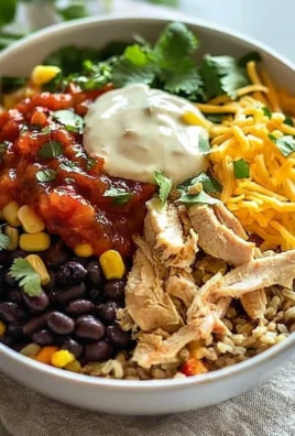 Delicious Southwest Chicken Burrito bowl with fresh ingredients and vibrant colors