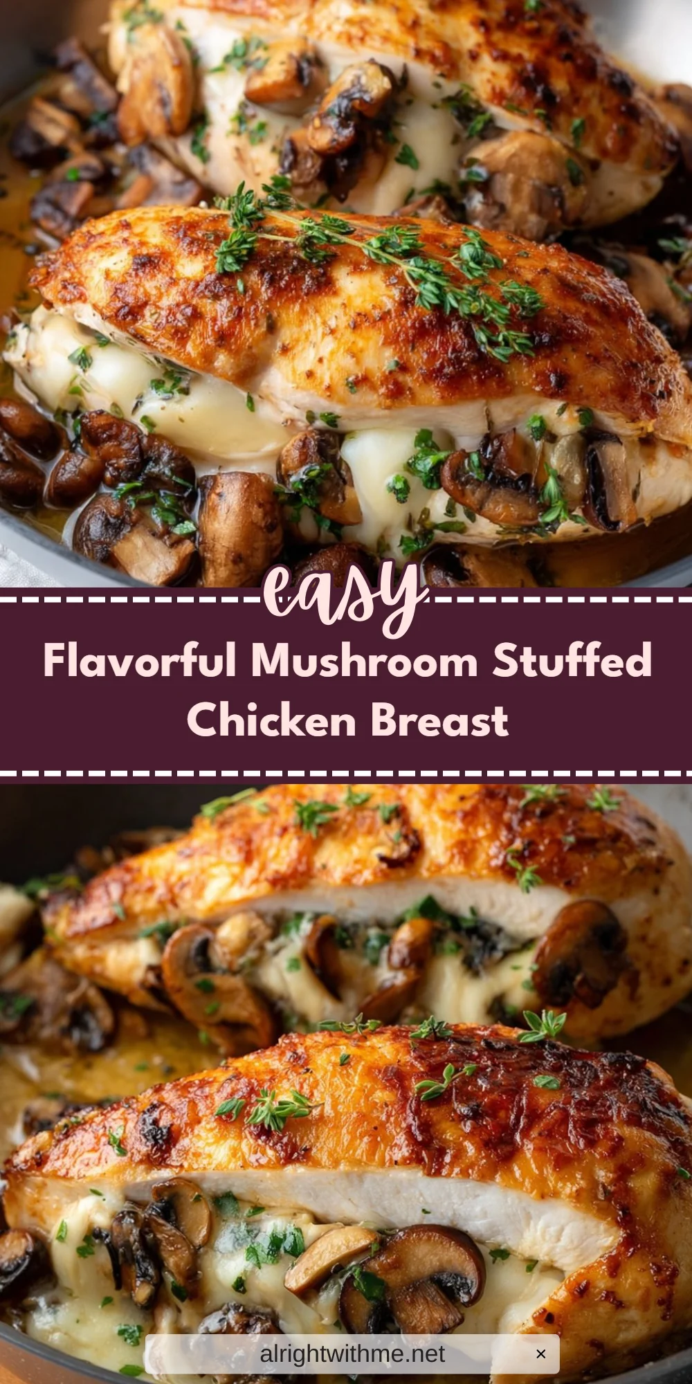 Flavorful Mushroom Stuffed Chicken Breast