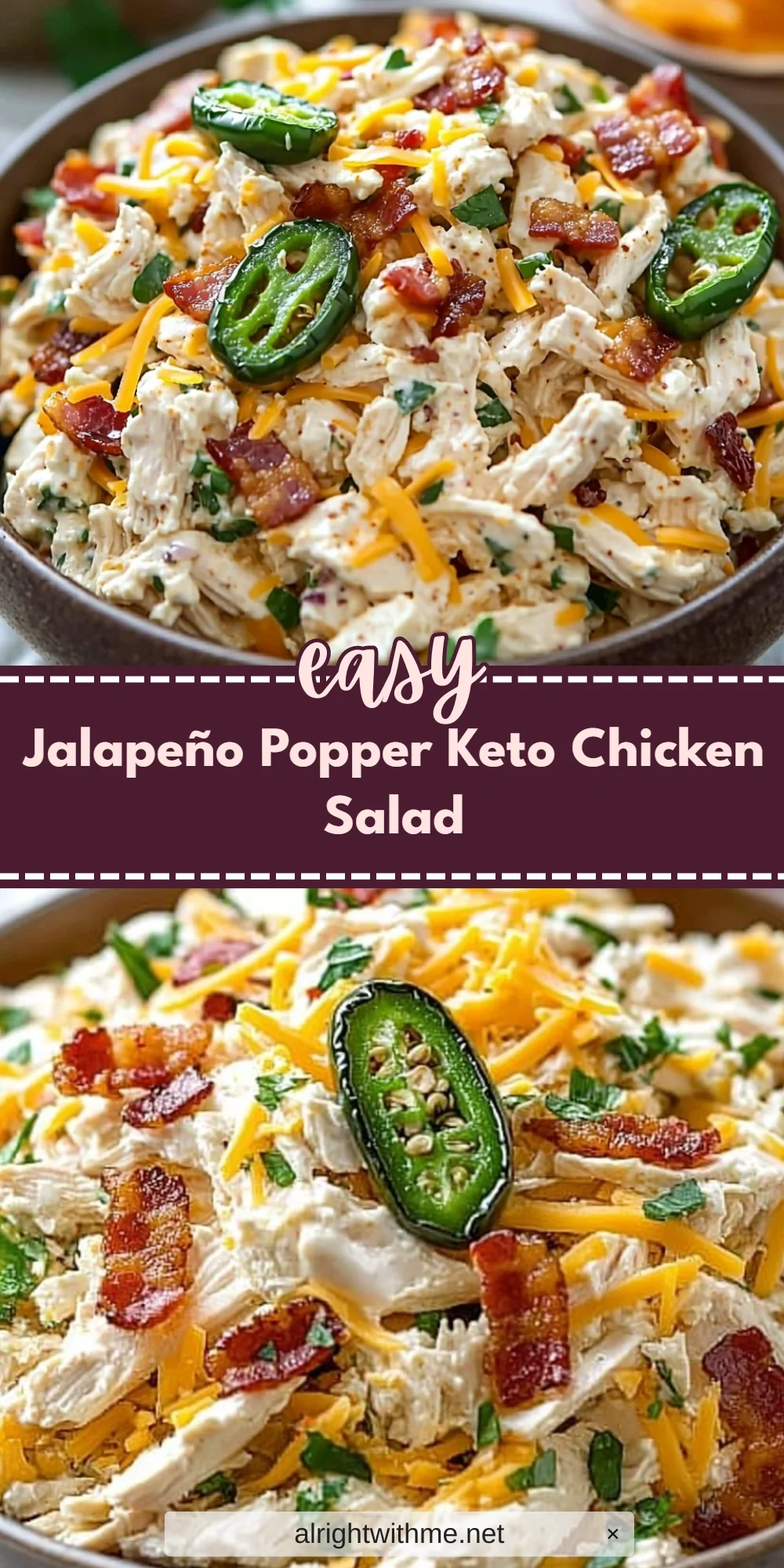 Jalapeño Popper Keto Chicken Salad