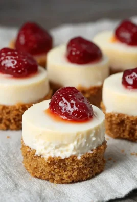 Assorted mini cheesecakes on a decorative platter