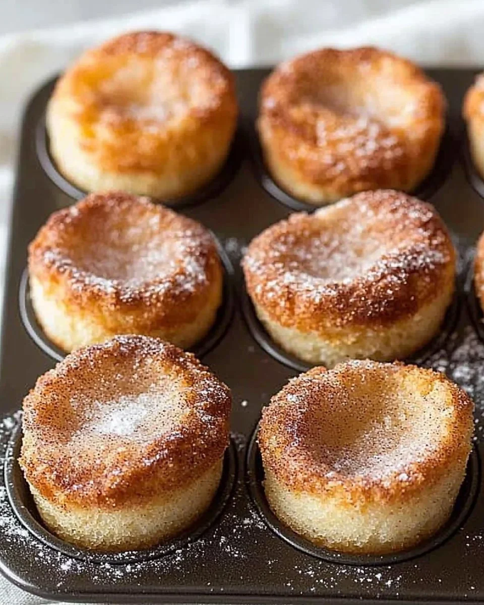 Mini French Breakfast Puffs, a delicious flaky pastry for breakfast or brunch.