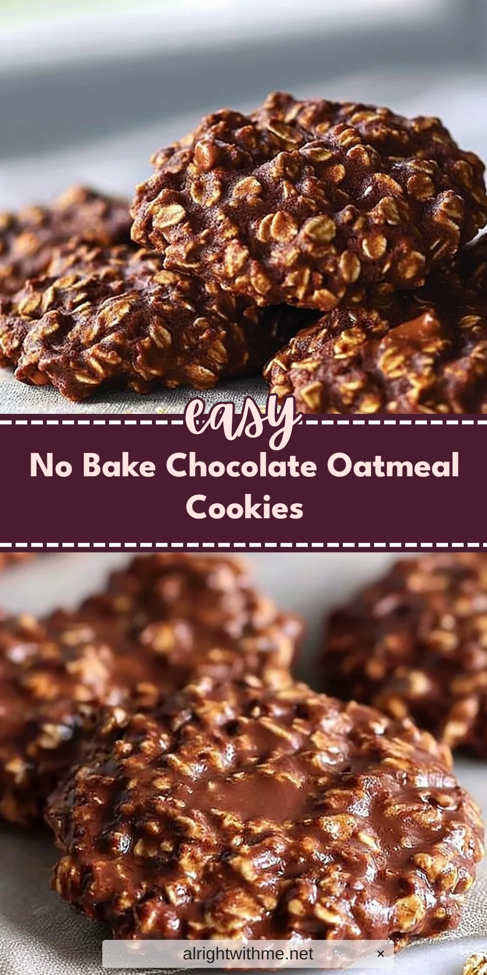 No Bake Chocolate Oatmeal Cookies