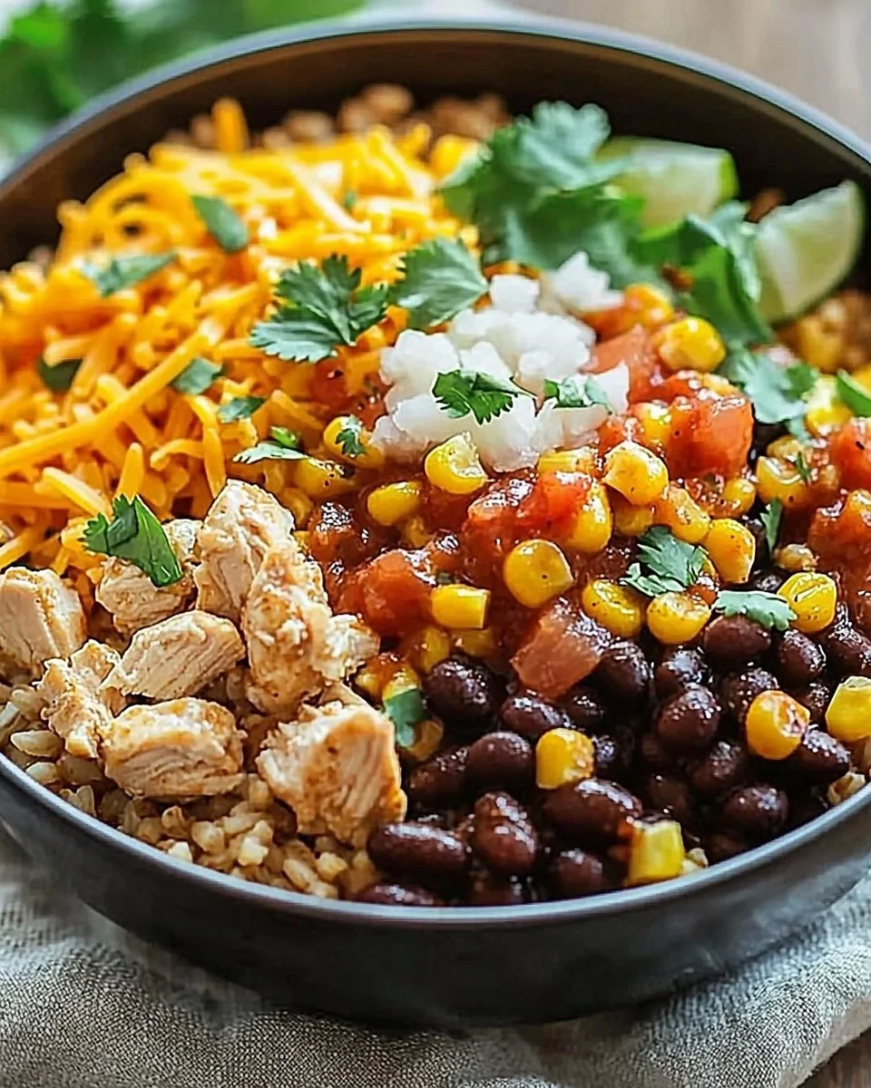 One-Pan Chicken Burrito Bowl