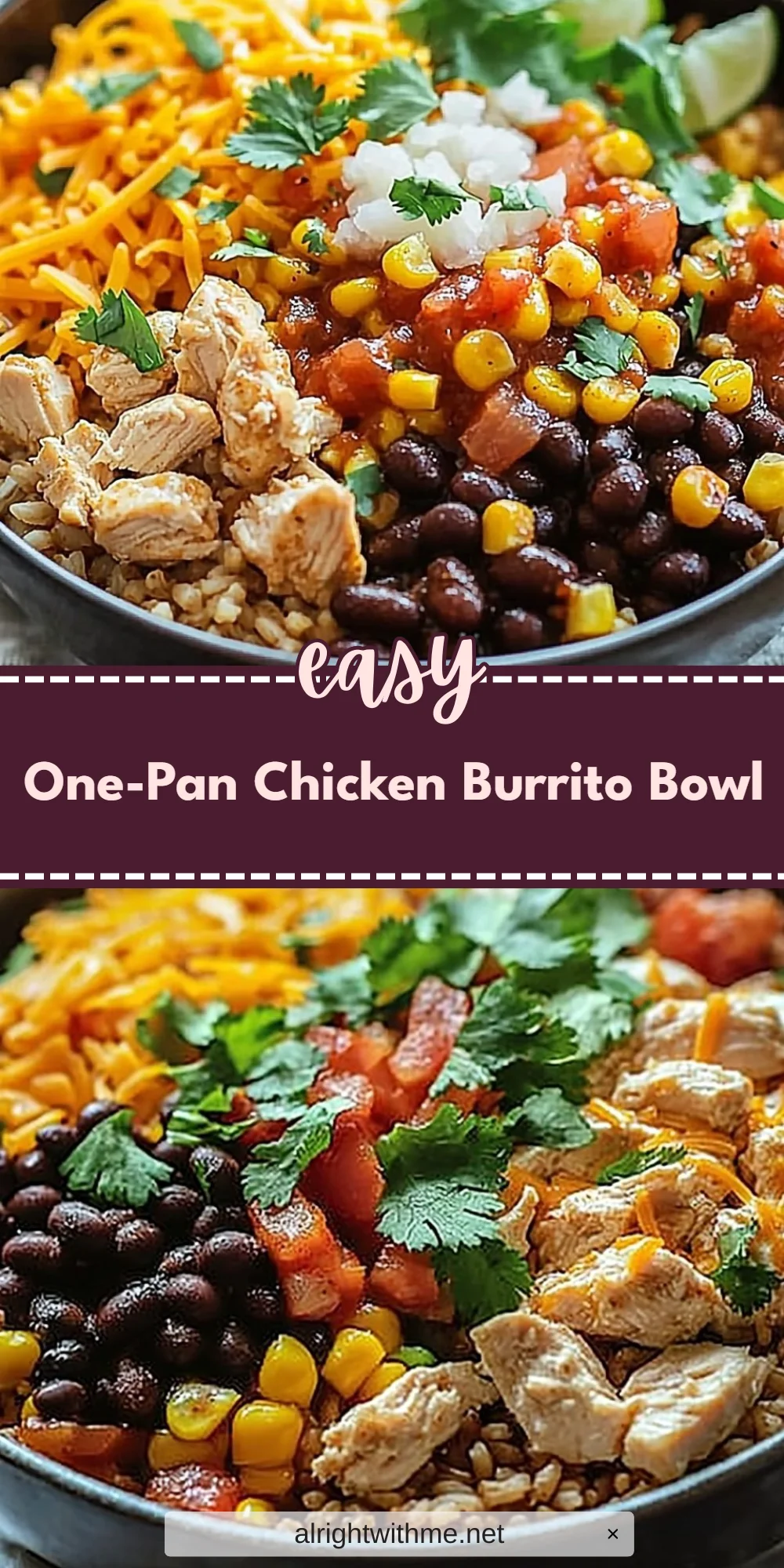 One-Pan Chicken Burrito Bowl