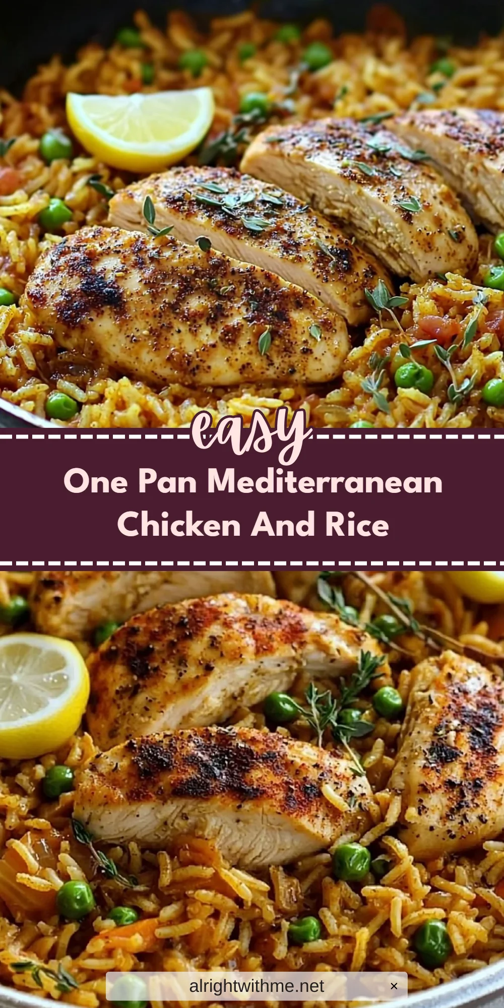 One Pan Mediterranean Chicken And Rice