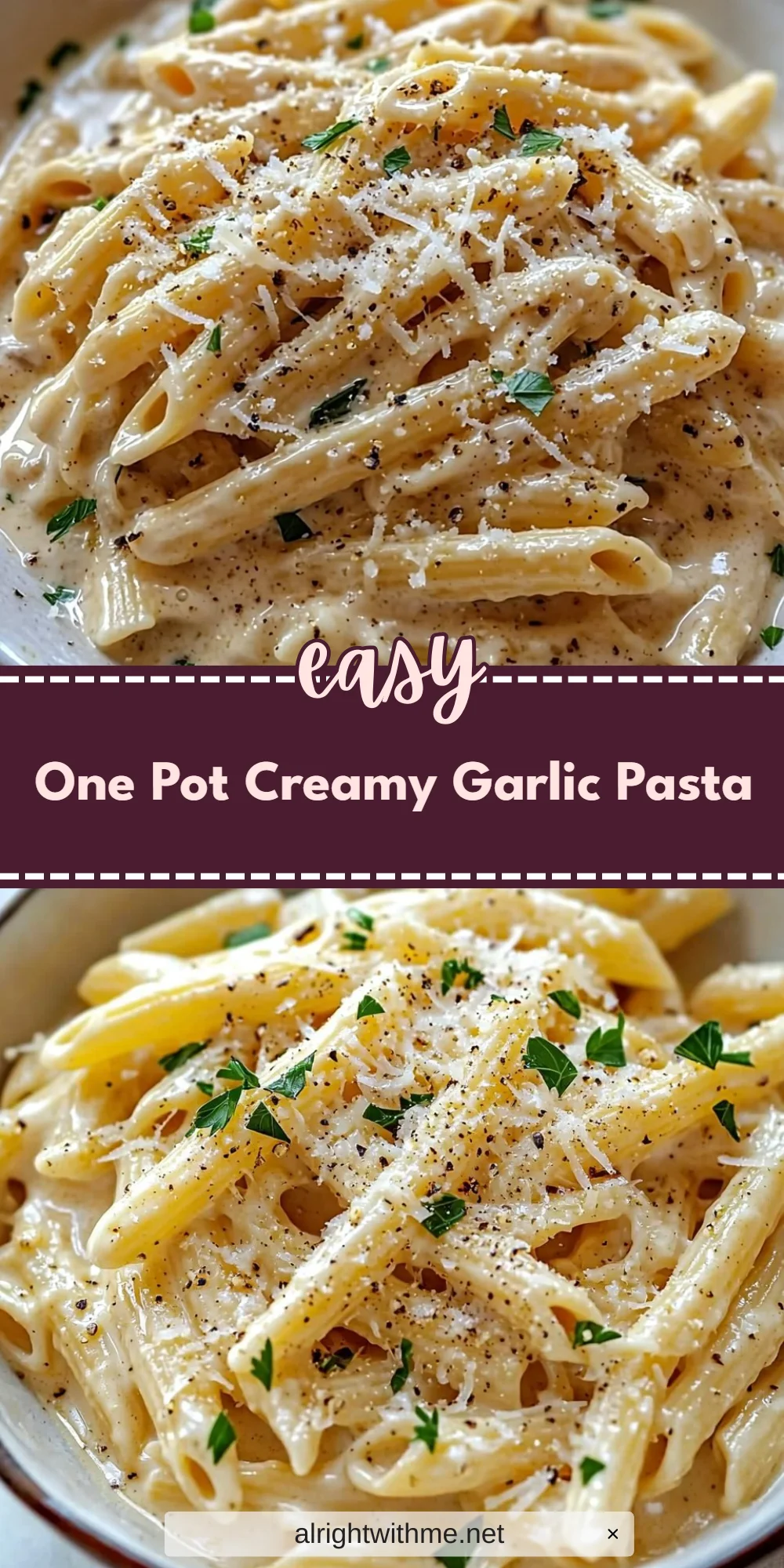 One Pot Creamy Garlic Pasta