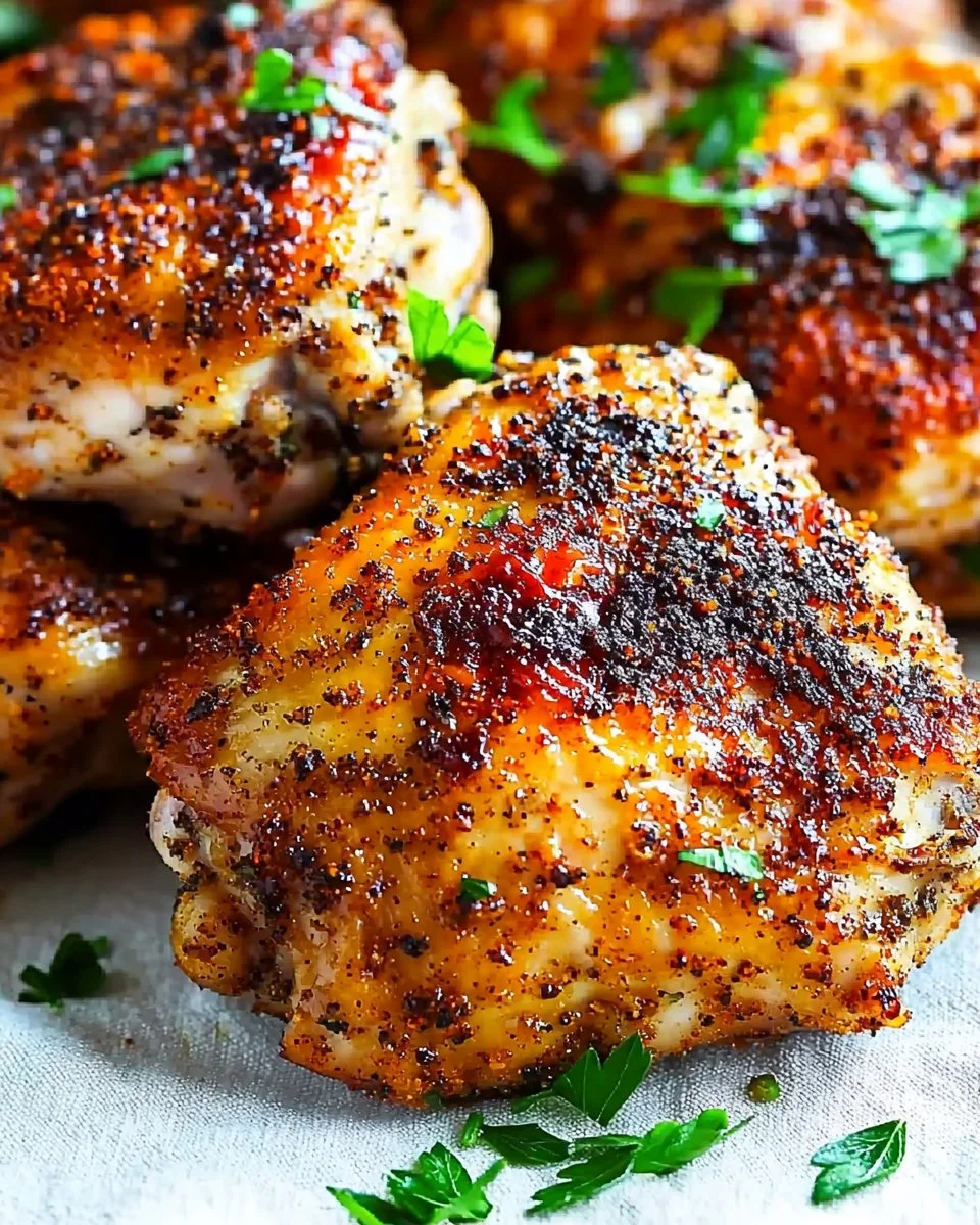 Oven Baked Chicken Thighs