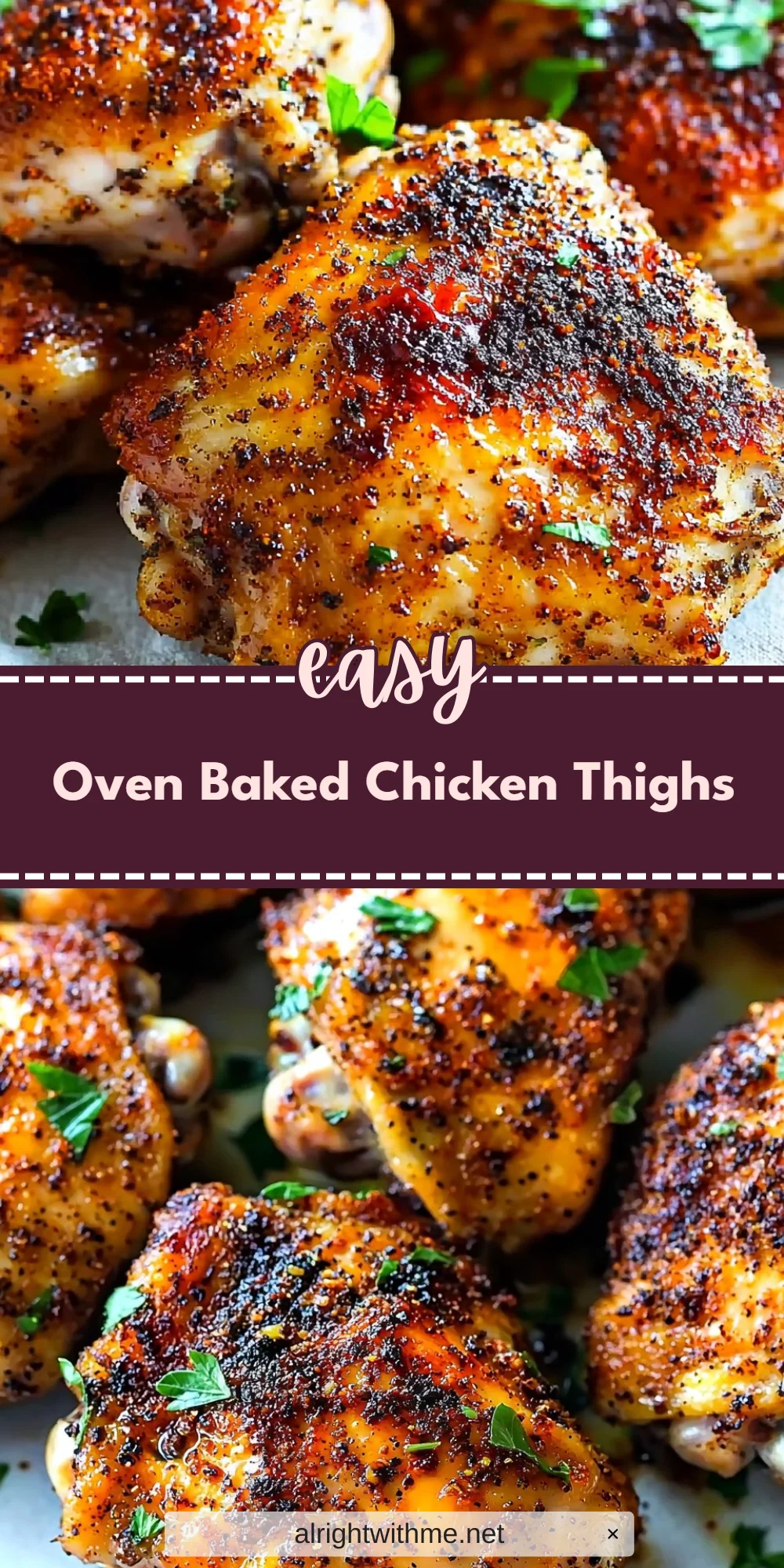 Oven Baked Chicken Thighs