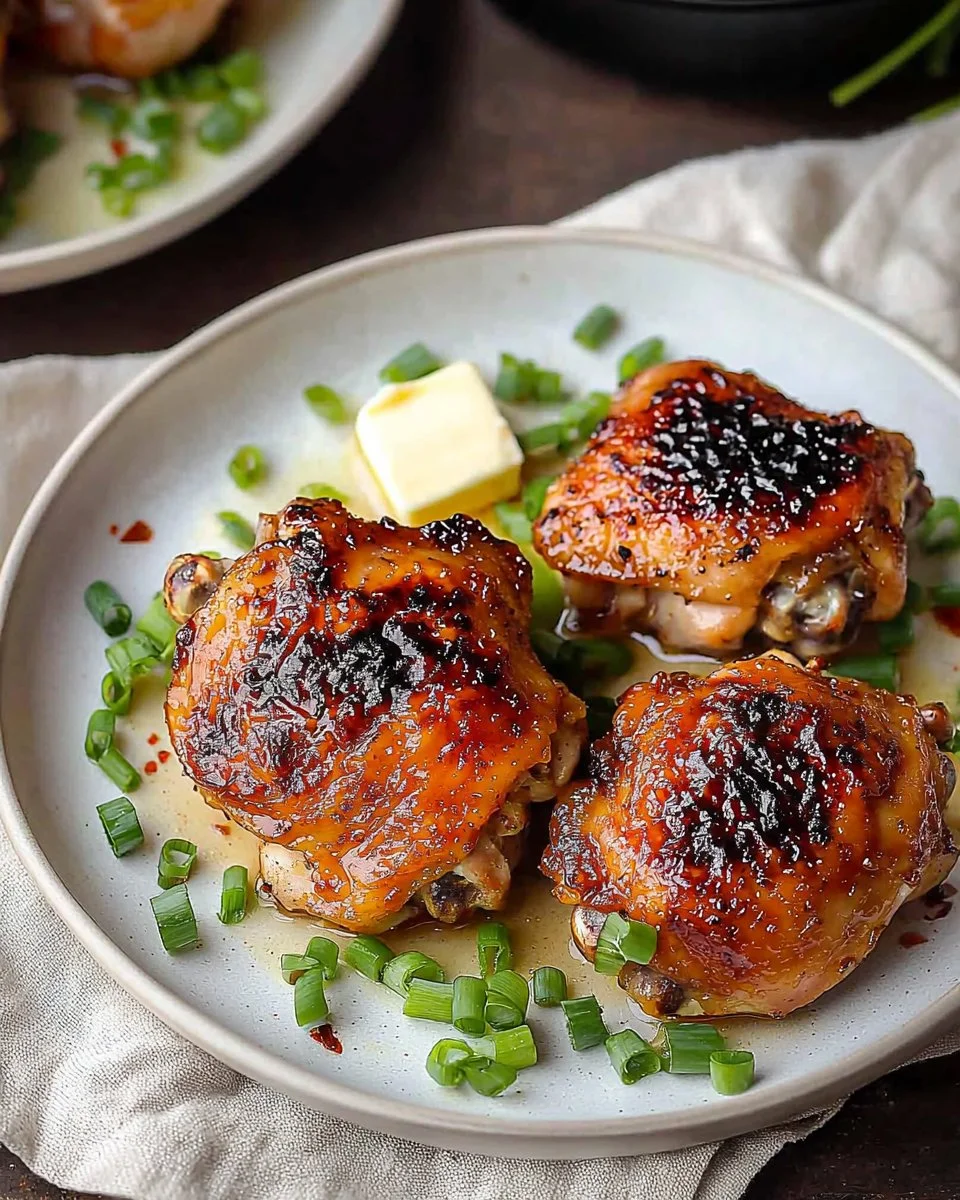 Roasted Miso Chicken Thighs