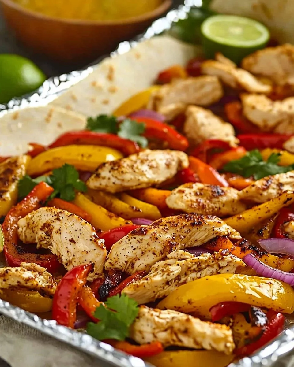 Sheet Pan Chicken Fajitas