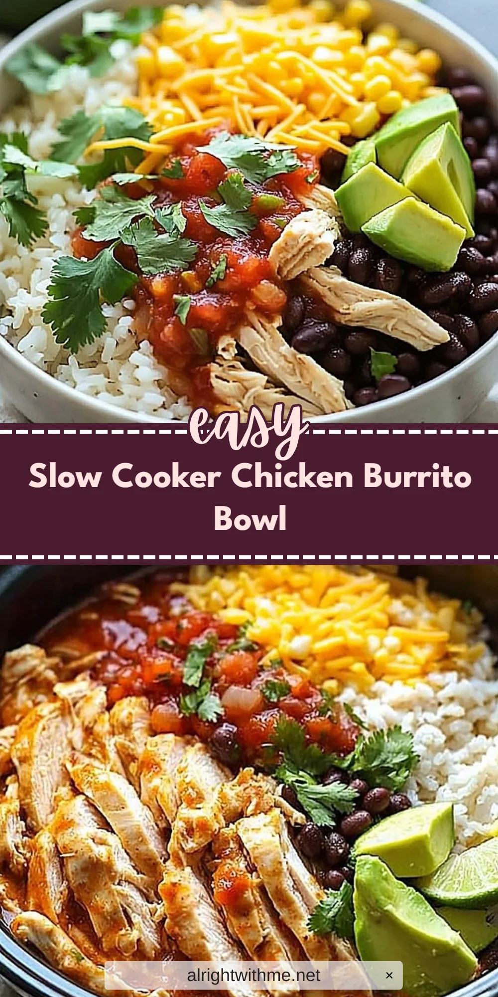 Slow Cooker Chicken Burrito Bowl
