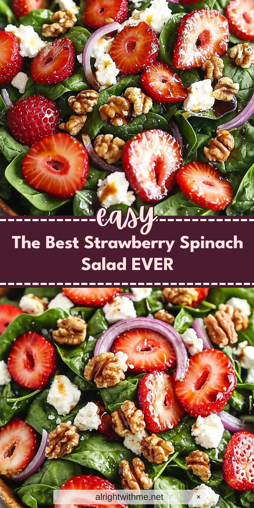 The Best Strawberry Spinach Salad EVER