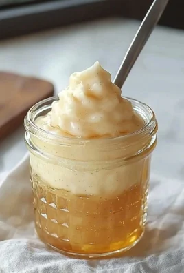Delicious whipped honey in a jar, perfect for spreading and sweetening dishes.