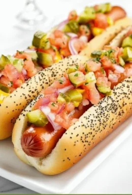 Authentic Chicago Dog with all traditional toppings and fresh ingredients