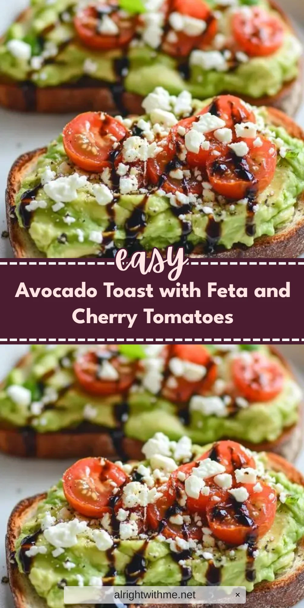 Avocado Toast with Feta and Cherry Tomatoes