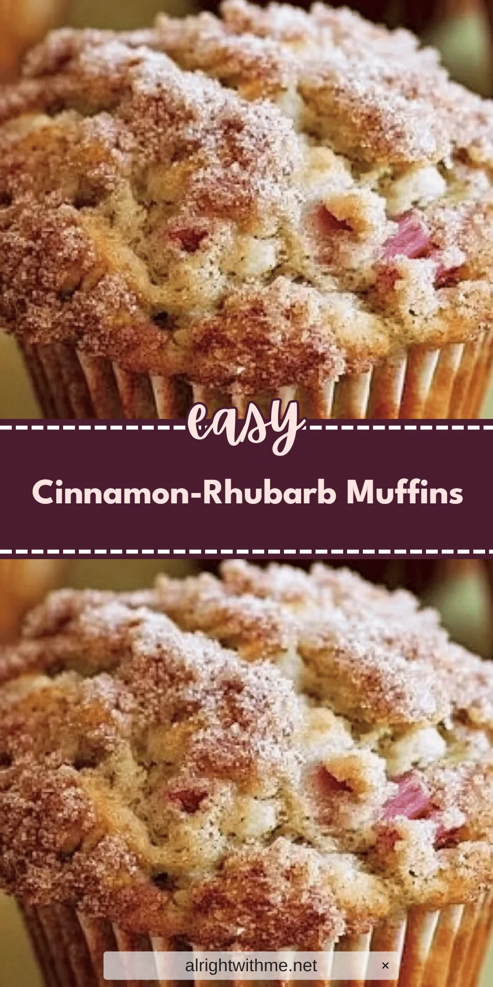 Cinnamon-Rhubarb Muffins