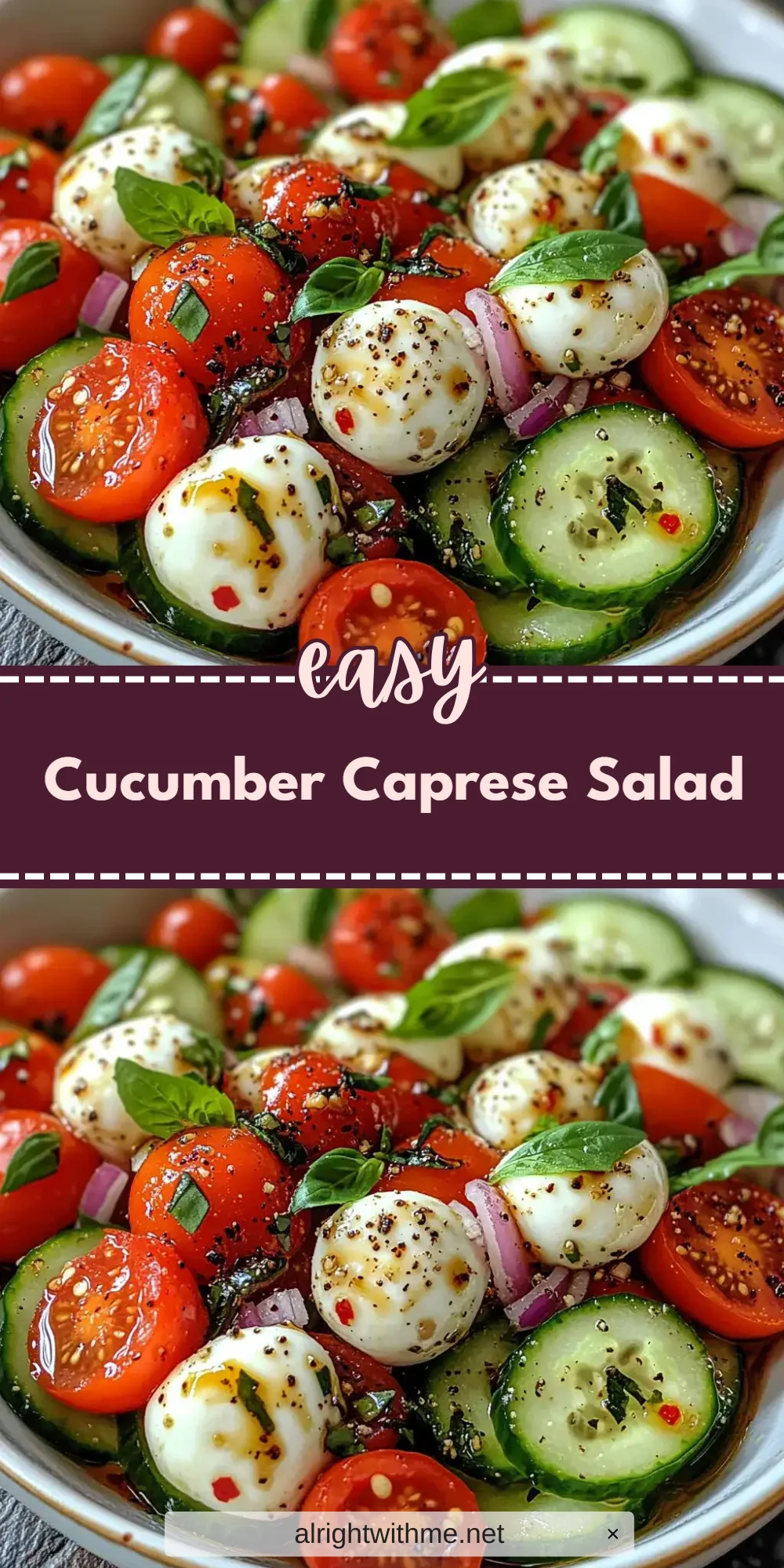 Cucumber Caprese Salad