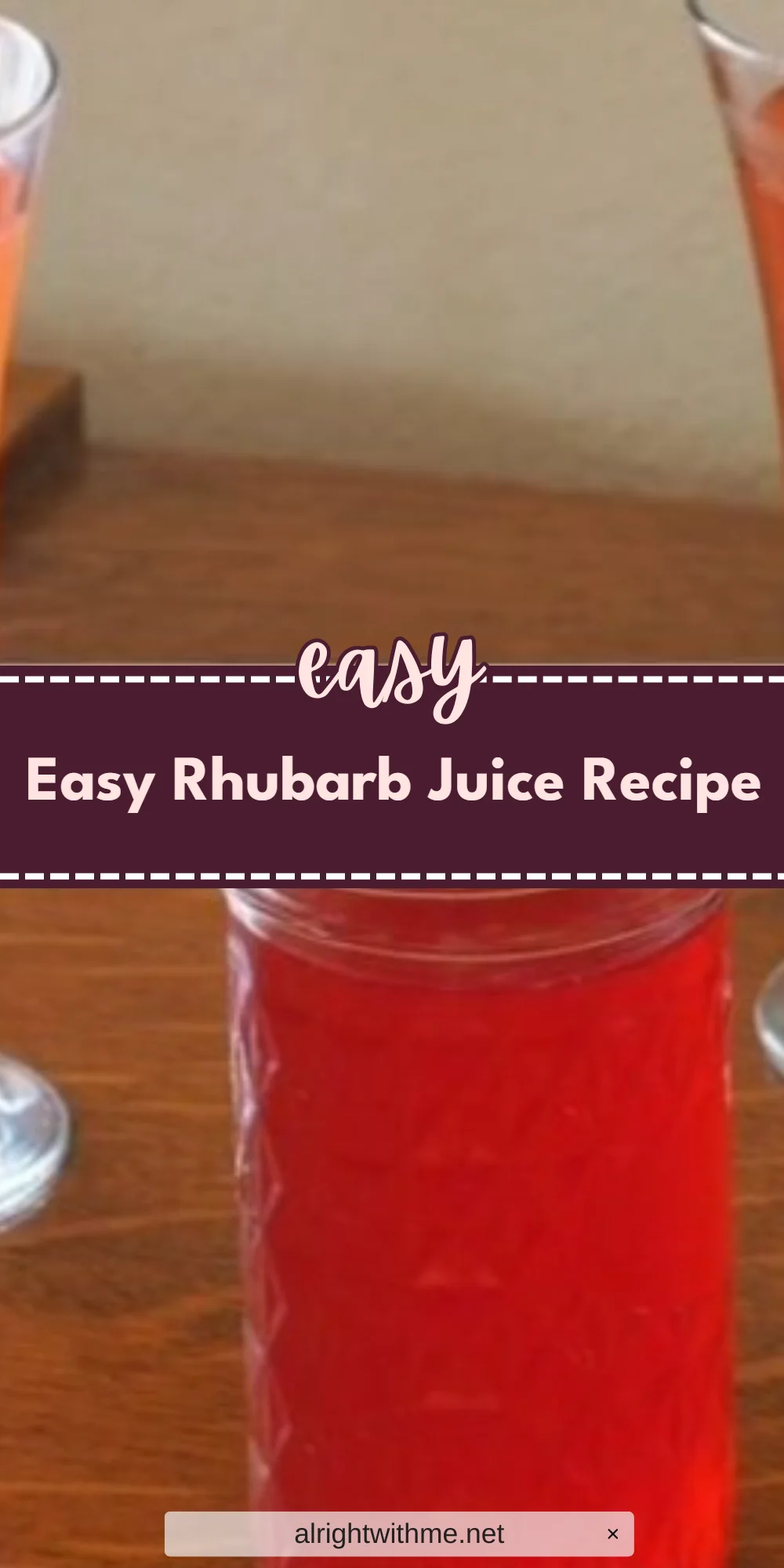 Easy Rhubarb Juice Recipe