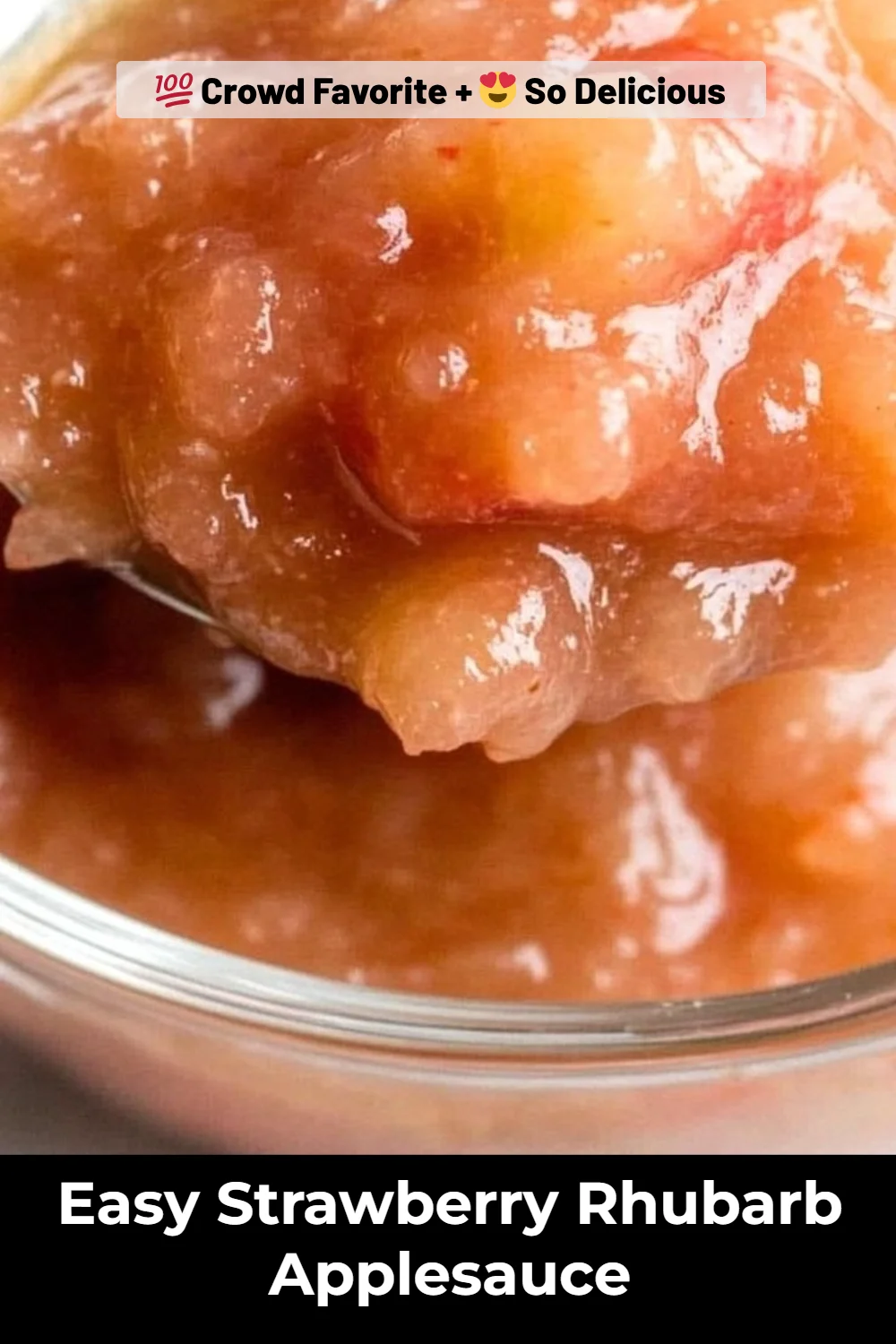 Easy Strawberry Rhubarb Applesauce