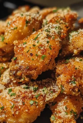 Delicious Garlic Parmesan Chicken Wings served on a platter