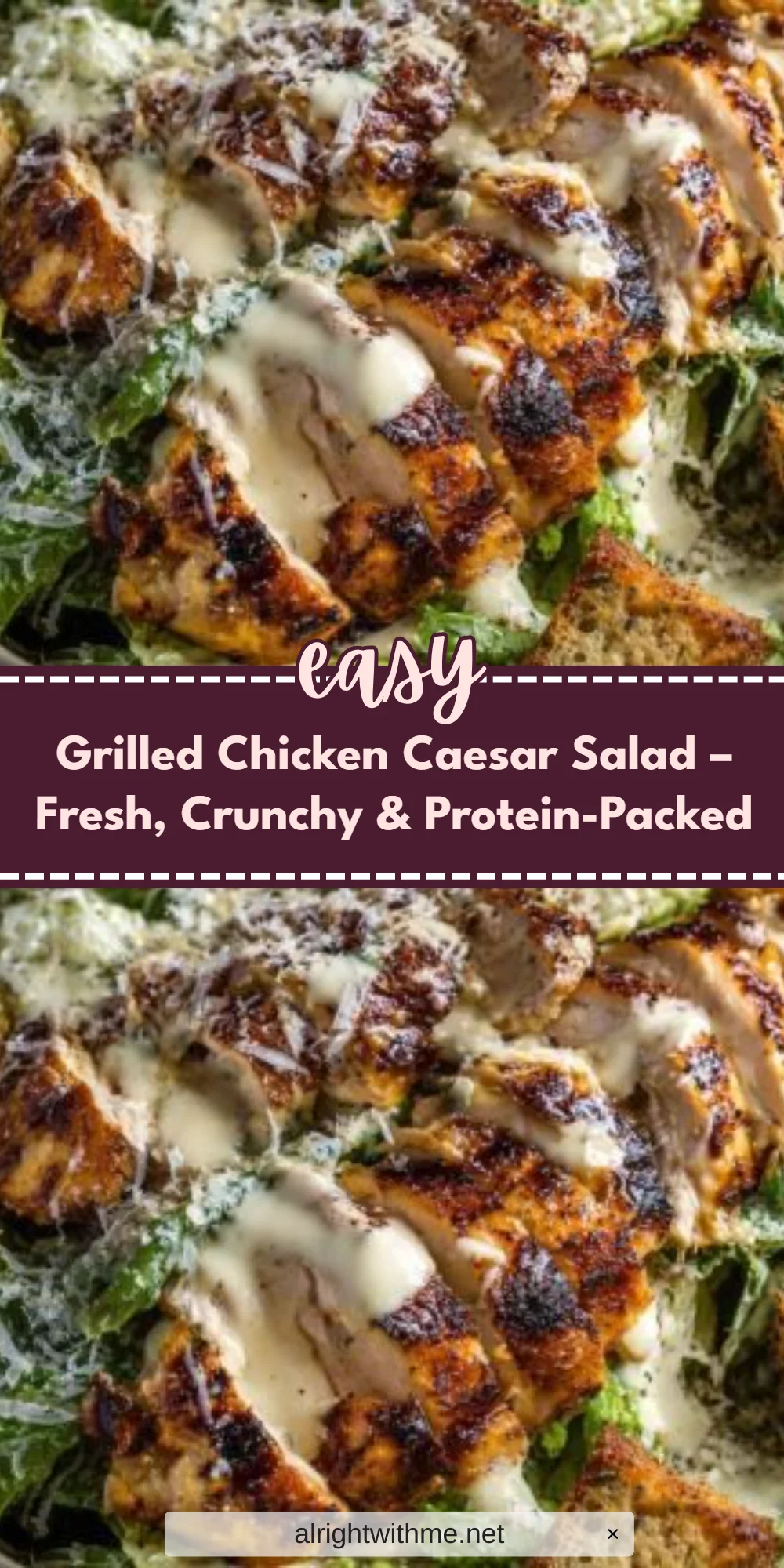 Grilled Chicken Caesar Salad – Fresh, Crunchy & Protein-Packed