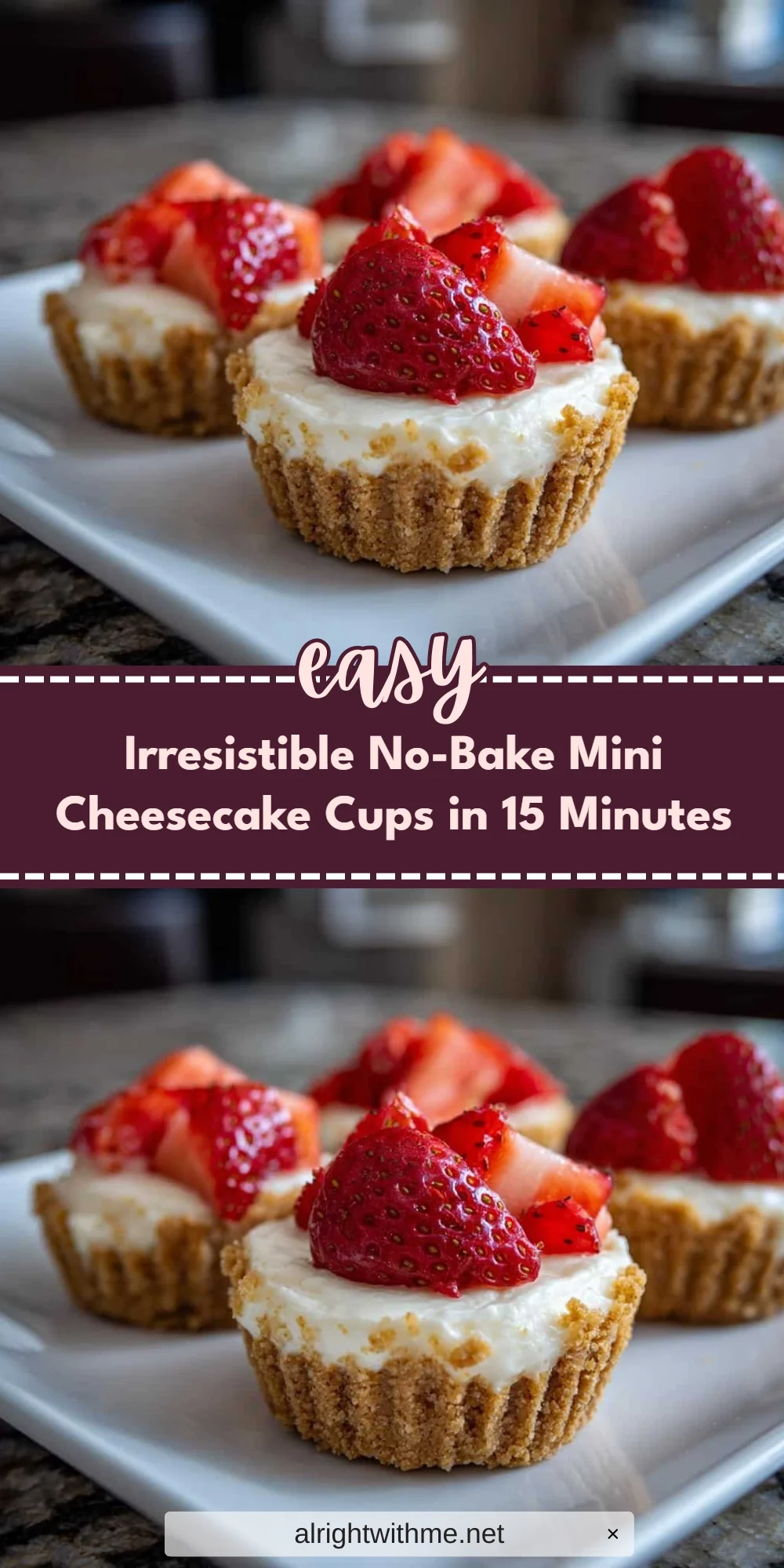 Irresistible No-Bake Mini Cheesecake Cups in 15 Minutes