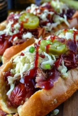 Loaded Kansas City Hot Dogs topped with flavorful ingredients