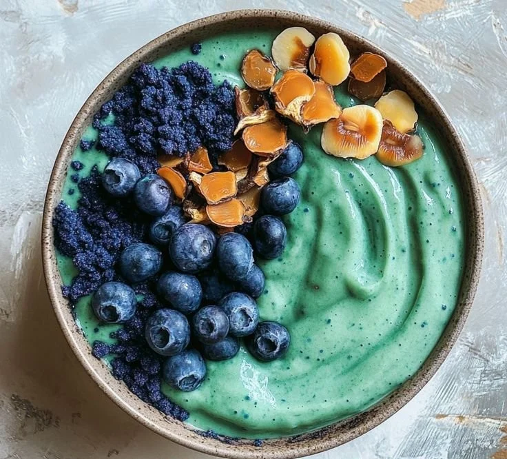 Ocean Smoothie Bowl with Blue Spirulina