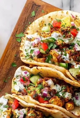 Quick Mediterranean chicken tacos with fresh ingredients and vibrant flavors
