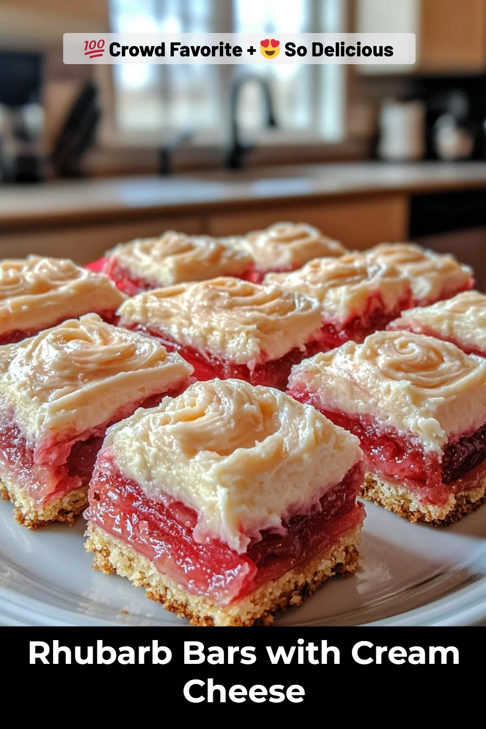 Rhubarb Bars with Cream Cheese