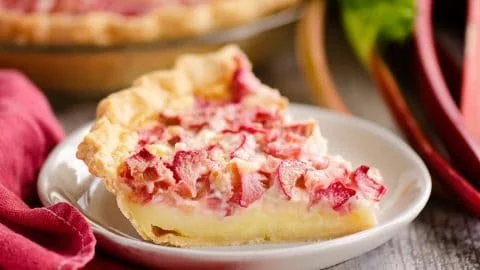 Rhubarb Custard Pie