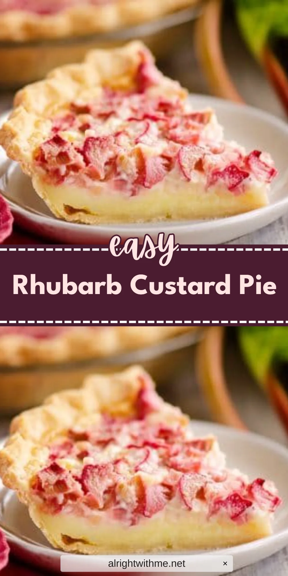 Rhubarb Custard Pie