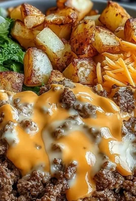 Delicious Smash Burger Bowl with fresh ingredients and toppings