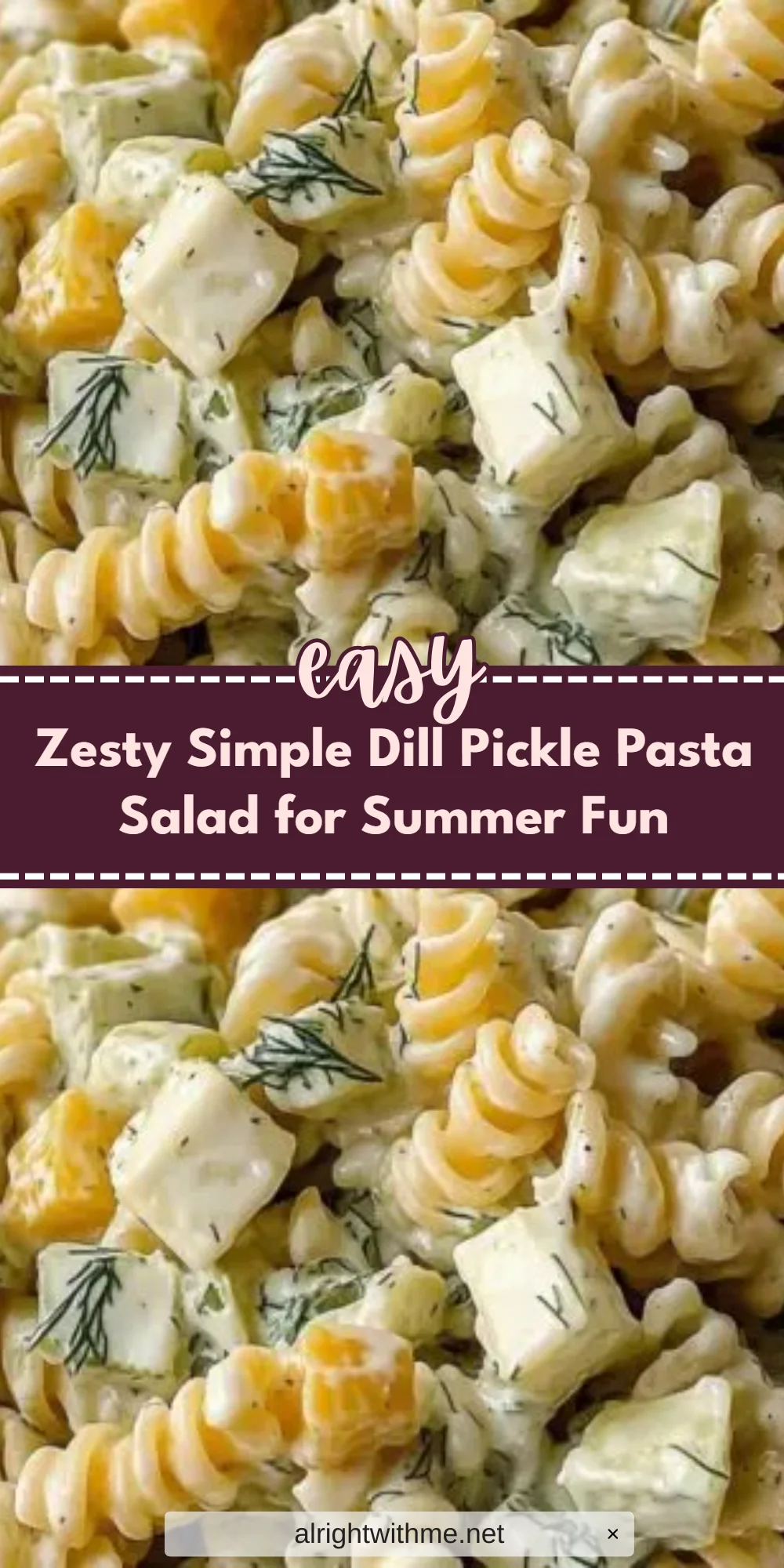 Zesty Simple Dill Pickle Pasta Salad for Summer Fun