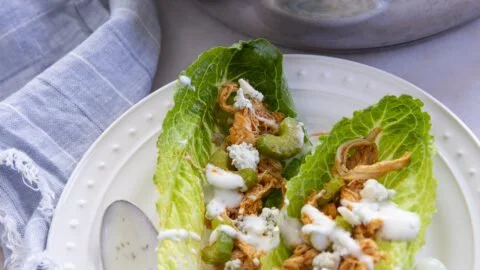 Buffalo Chicken Lettuce Wraps
