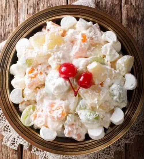 Creamy fruit salad recipe