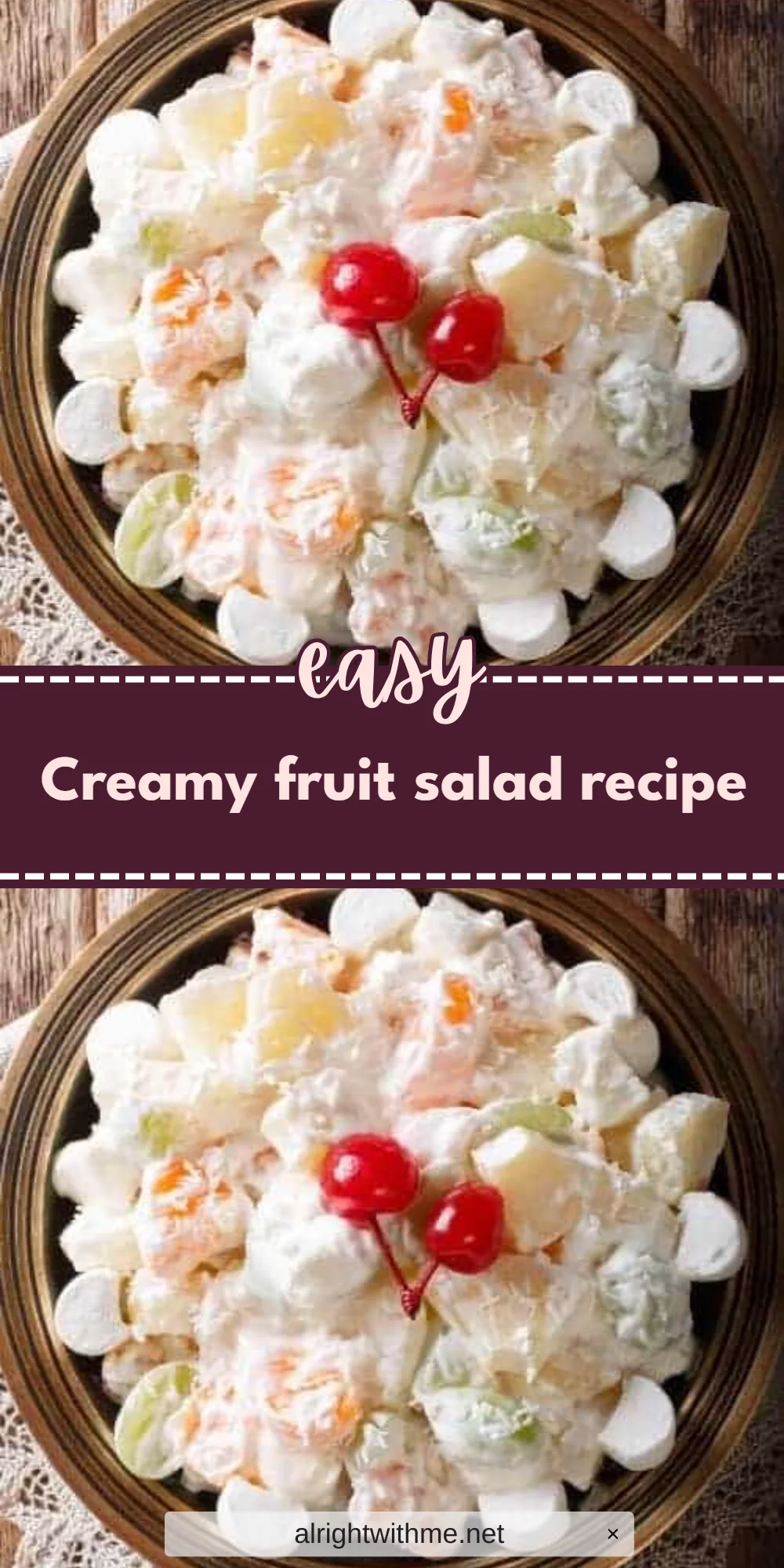 Creamy fruit salad recipe