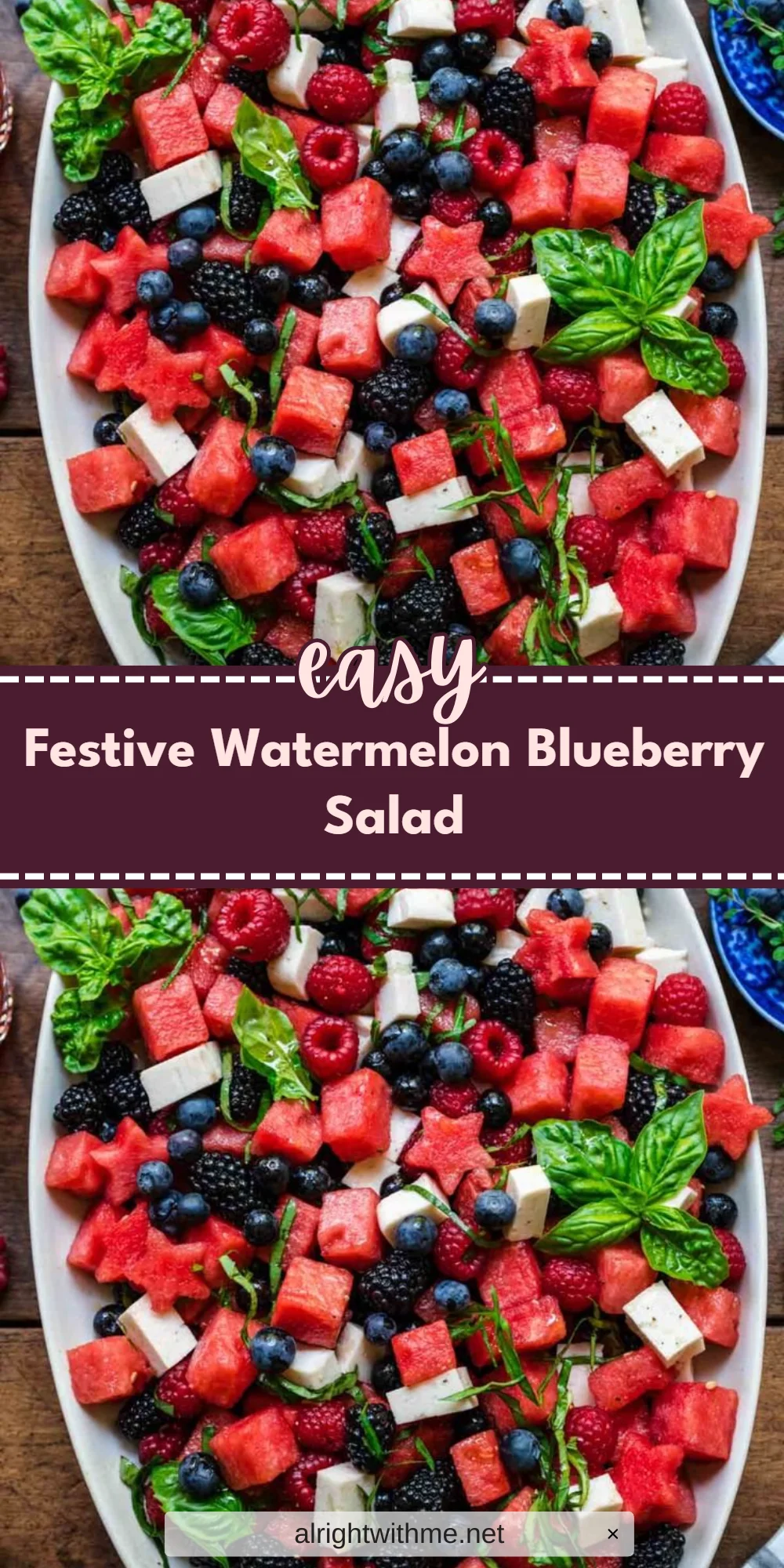 Festive Watermelon Blueberry Salad