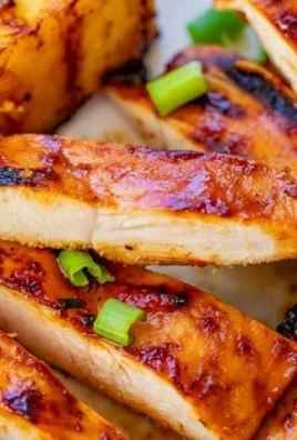 Delicious grilled Aloha Chicken with tropical marinade