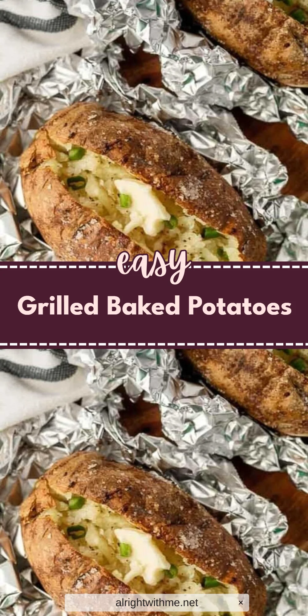 Grilled Baked Potatoes