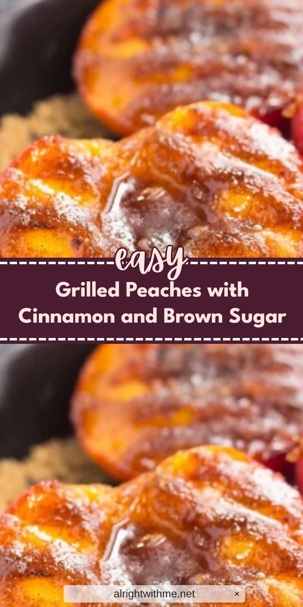 Grilled Peaches with Cinnamon and Brown Sugar