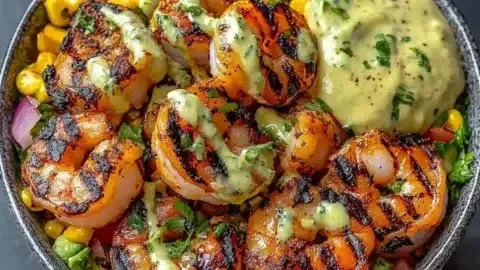 Grilled Shrimp Bowl: Creamy, Easy, and Quick Recipe