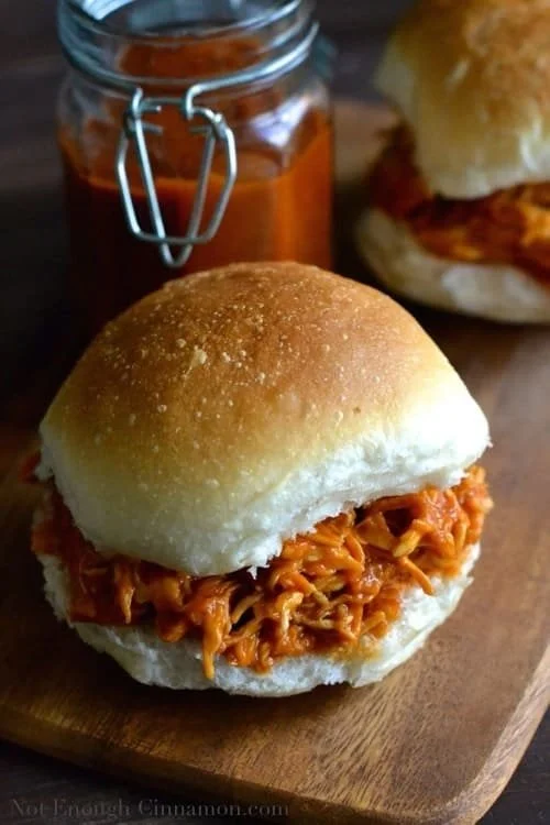 Healthy Peach BBQ Pulled Chicken
